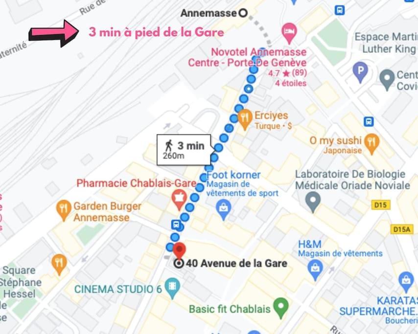 Green Cocon - Gare Annemasse A 3Min-Geneve Acces Direct 외부 사진